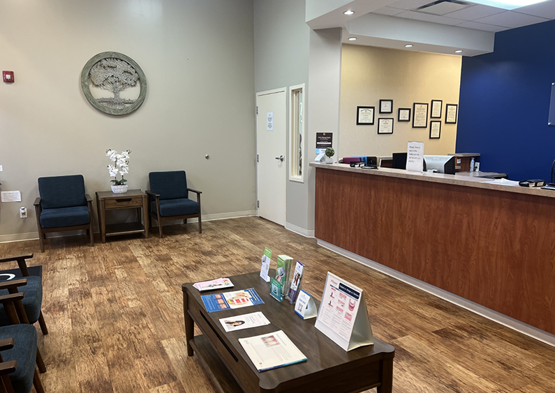 More Dentistry logo mounted on wall