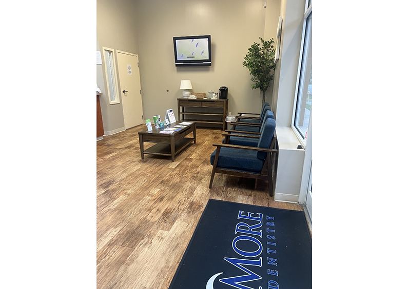 Waiting room at dental office